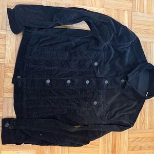 Kent & Curwen Black Corduroy Trucker Jacket